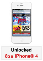 iPhone® 4 8GB Unlocked - White (Refurbished by EB Games) (preowned)