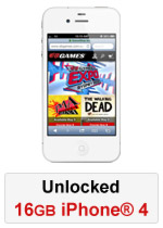 iPhone® 4 16GB Unlocked - White (Refurbished by EB Games) (preowned)