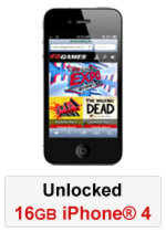 iPhone® 4 16GB Unlocked - Black (Refurbished by EB Games) (preowned)