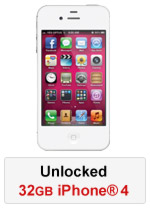 iPhone® 4 32GB Unlocked - White (Refurbished by EB Games) (preowned)