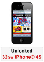 iPhone® 4S 32GB Unlocked - Black (Refurbished by EB Games) (preowned)