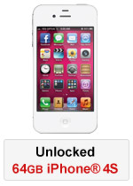 iPhone® 4S 64GB Unlocked - White (Refurbished by EB Games) (preowned)