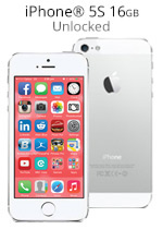 iPhone® 5S 16GB Unlocked - Silver (Refurbished by EB Games) (preowned)