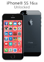 iPhone® 5S 16GB Unlocked - Black (Refurbished by EB Games) (preowned)