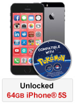 iPhone® 5S 64GB Unlocked - Black (Refurbished by EB Games) (preowned)