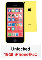 iPhone® 5C 16GB Unlocked - Yellow (Refurbished by EB Games) (preowned)