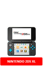 Blue and Turquoise Nintendo 2DS XL Portable Console