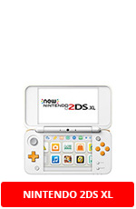 White and Orange Nintendo 2DS XL Portable Console