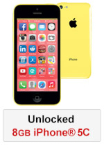 iPhone® 5C 8GB Unlocked - Yellow (Refurbished by EB Games) (preowned)