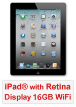 iPad® with Retina Display 16GB WiFi - Black (Refurbished by EB Games) (preowned)