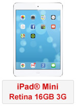 iPad® Mini with Retina Display 16GB WiFi & 3G - White (Refurbished by EB Games) (preowned)