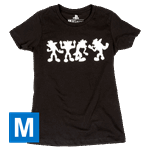 Crash Bandicoot - Dancing Crash Womens T-Shirt - Black - Size: M