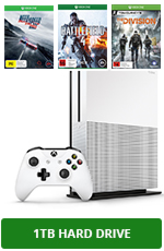 1TB Xbox One S Console + 3 Games