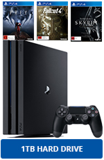 1TB New Look PS4 Pro Console (Black) + 3 Games