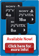 PSV Memory Cards - PS Vita